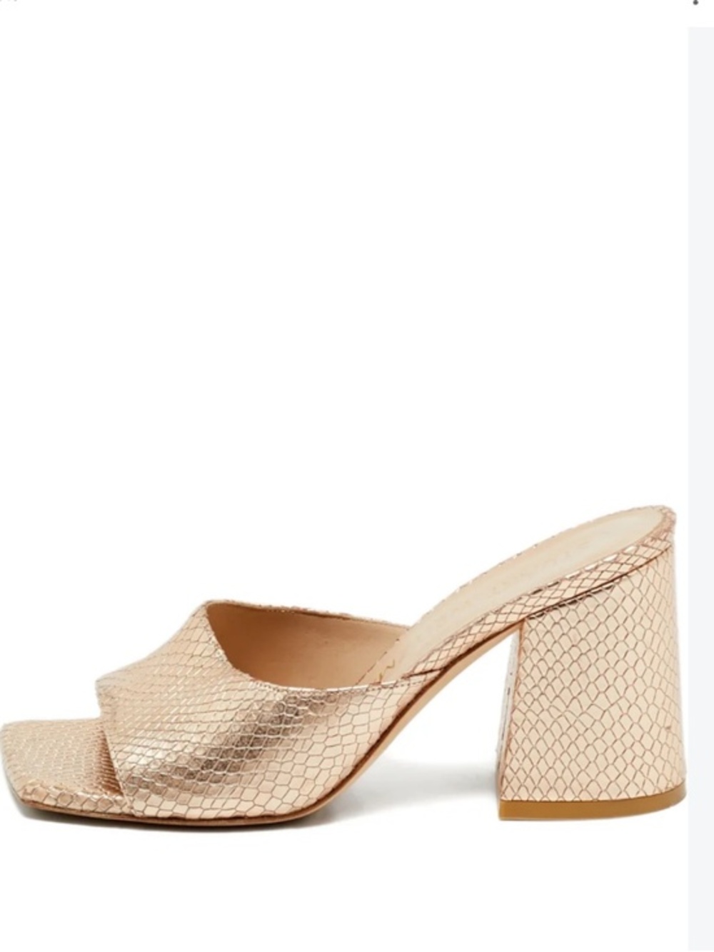 Stuart Weitzman snakeskin-embossed leather sandals